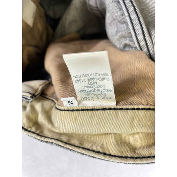 Rag & Bone Women's 25 Maya‎ High Rise Ankle Straight Crop Jeans Black Wash - Picture 9 of 11